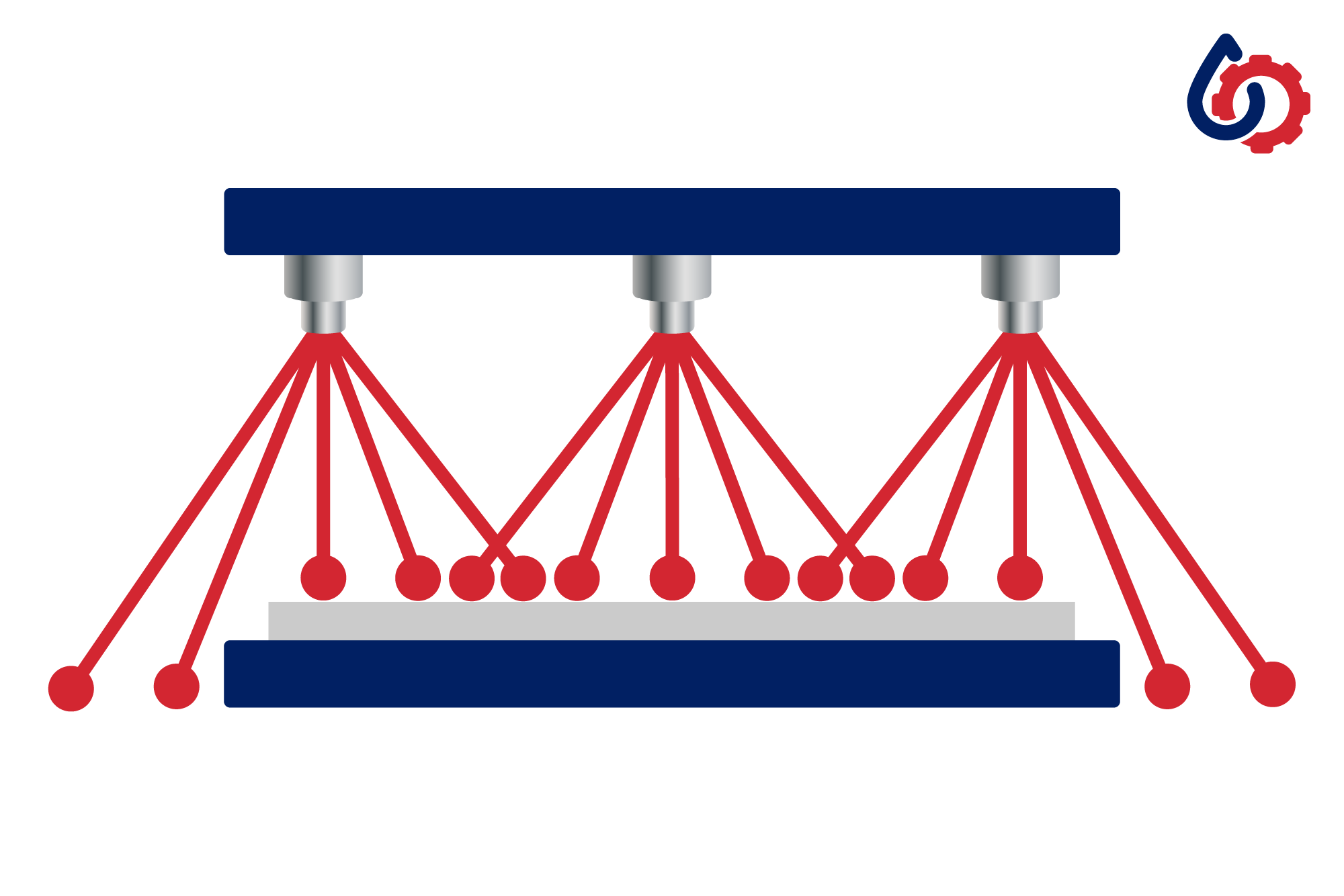 Conventional spraying illustration