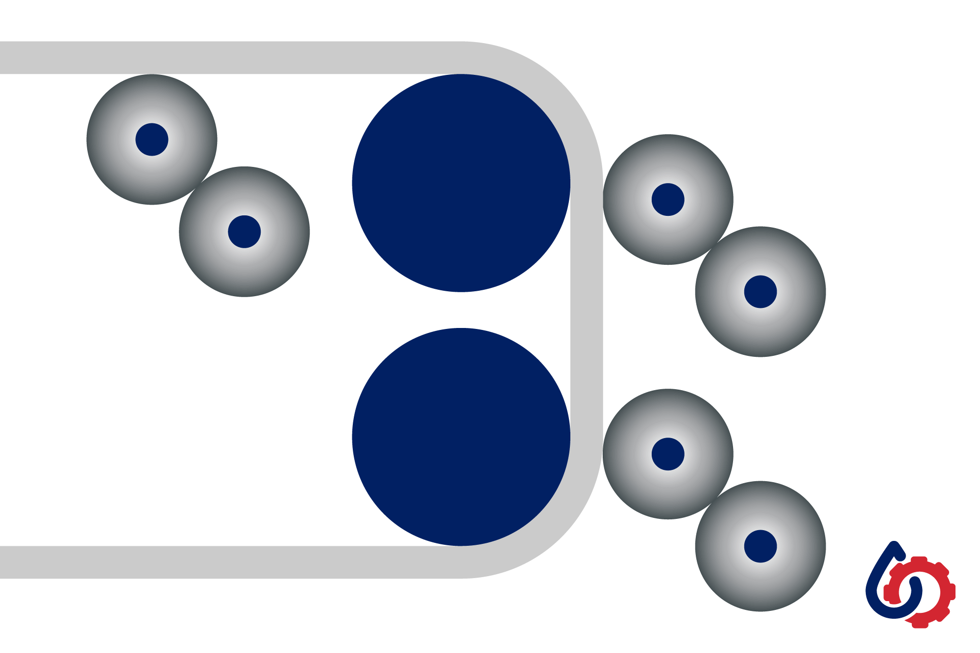 GFG Peabody quick change roll coater illustration