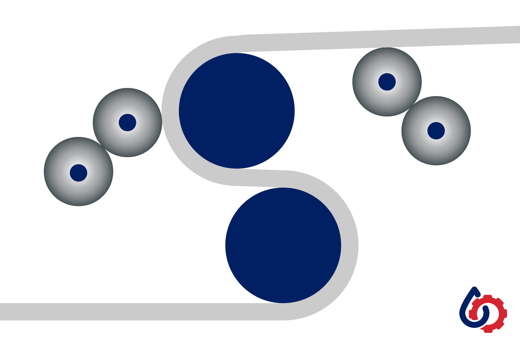 GFG Peabody S-Style roll coater illustration