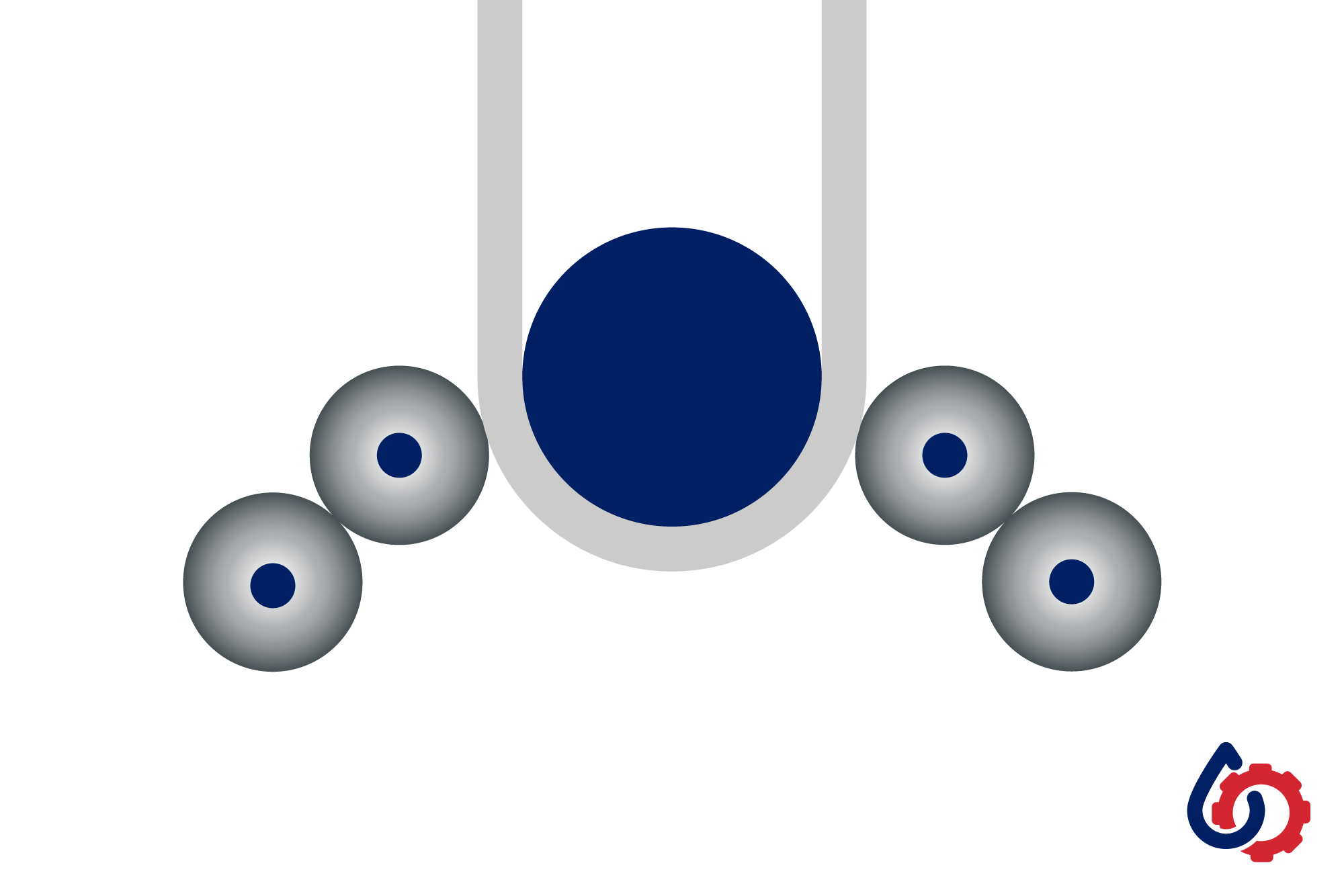 GFG Peabody T-Style roll coater illustration