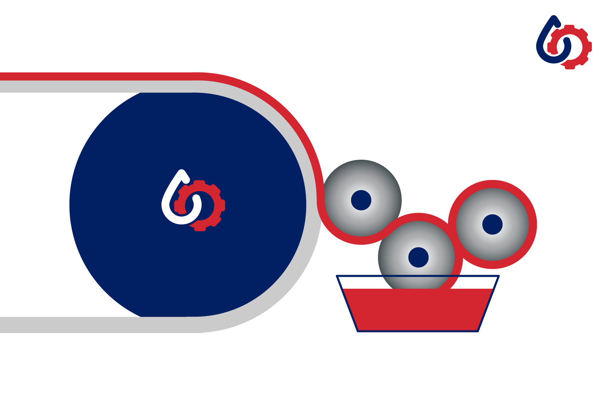 GFG Peabody 3 Roll V Roll Coater Illustration