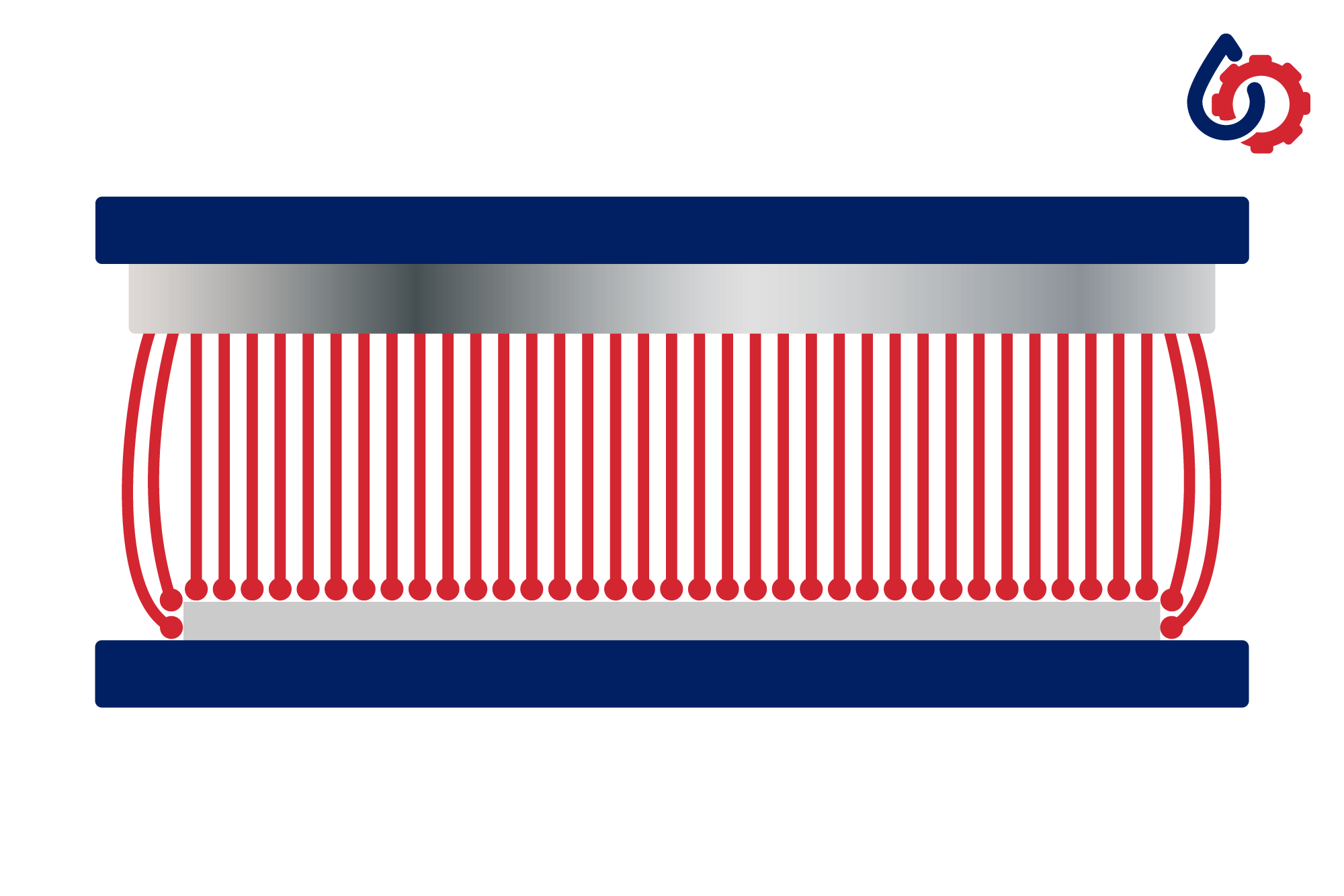 Electrostatic coating illustration